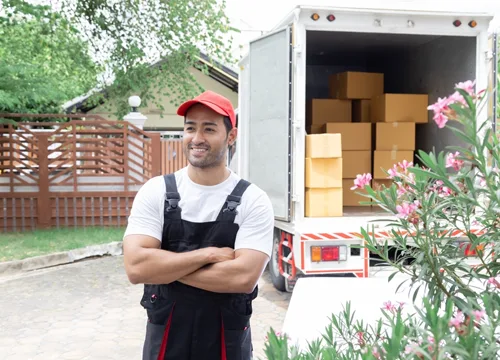 Movers expertly handling a local move in Yuba City.