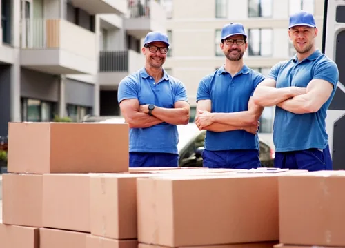 Long-distance movers transporting items across state lines.